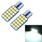 2 PCS T10 / W5W / 168 DC12V 1,8 W 6000K 140LM ​​18LEDs SMD-3030 Auto-Leselampen-Begrenzungsleuchte mit Decoder