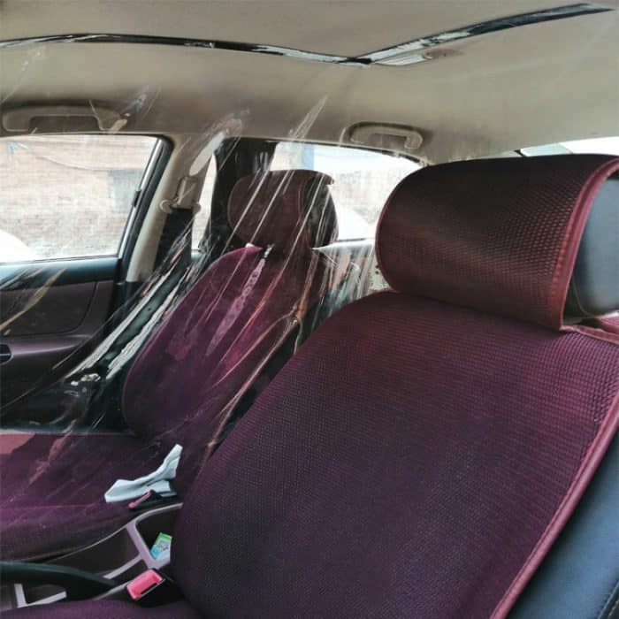 Auto Quarantäne Transparente Anti-Spray Shield Anti-Speichel-Schutzfolie, Fahrersitz Universal – Bild 3