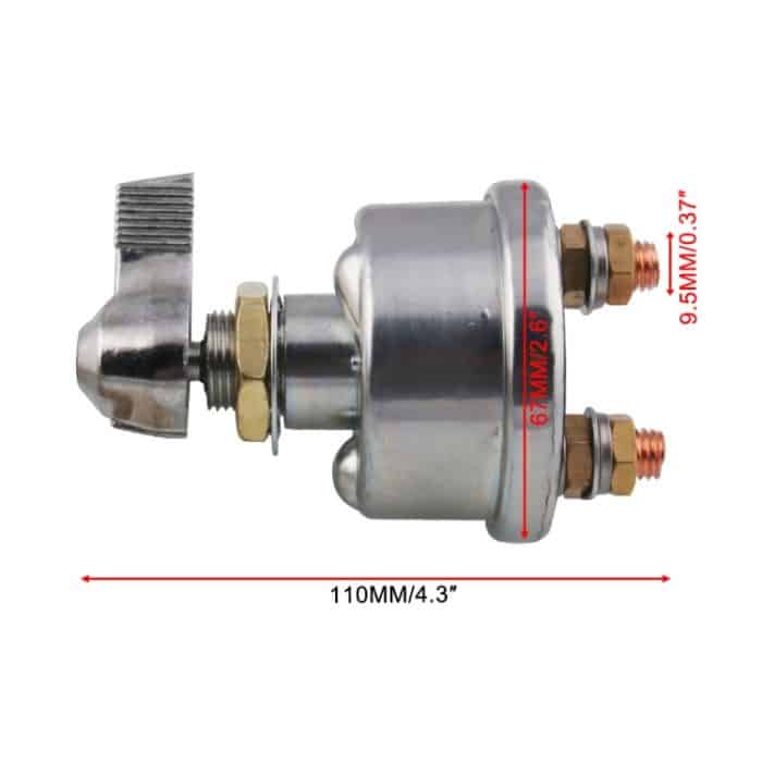 12-V-Hauptbatterie Trennen Sie den Batterieschalter. Trennen Sie den Abschaltschalter für UVT ATV ​​Marine – Bild 4