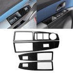 Auto Carbon Fiber Window Lift Schalter Panel dekorative Aufkleber für Chevrolet Cruze 2009-2015, Linksantrieb