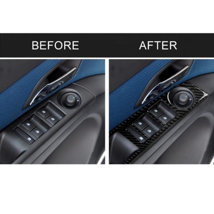 Auto Carbon Fiber Window Lift Schalter Panel dekorative Aufkleber für Chevrolet Cruze 2009-2015, Linksantrieb – Bild 6
