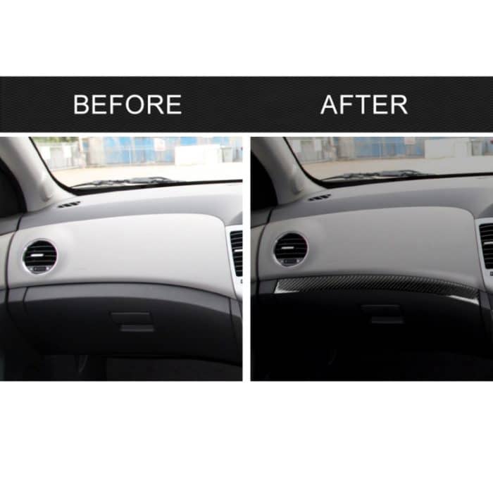 Auto Carbon Fiber Dashboard Dekorstreifen für Chevrolet Cruze 2009-2015, Rechtslenker – Bild 7