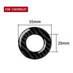 Auto Carbon Fiber Feuerzeug Schlüsselring Dekorativer Aufkleber für Chevrolet Cruze 2009-2015, Links- und Rechtsantrieb Universal – Bild 5