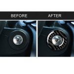 Auto Carbon Fiber Feuerzeug Schlüsselring Dekorativer Aufkleber für Chevrolet Cruze 2009-2015, Links- und Rechtsantrieb Universal – Bild 7
