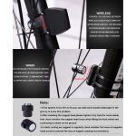 2,8 Zoll Englisch Wireless Waterproof Cycle Computer LCD Kilometerzähler Tachometer – Bild 12