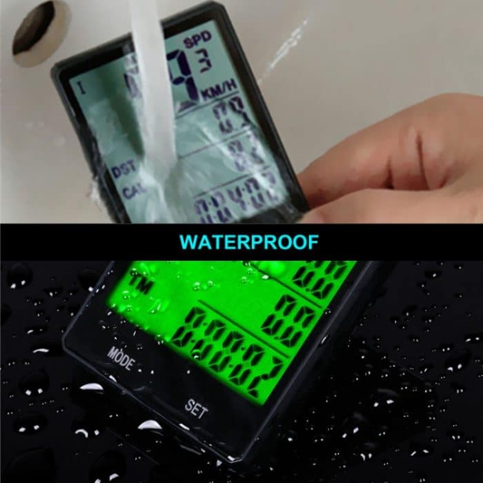 2,8 Zoll Englisch Wireless Waterproof Cycle Computer LCD Kilometerzähler Tachometer – Bild 9