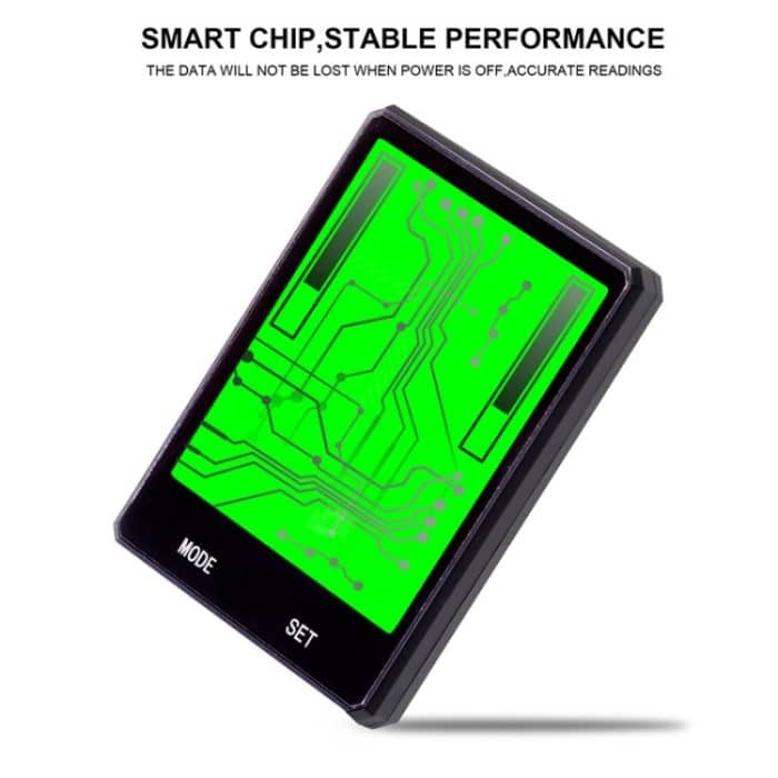 2,8 Zoll Englisch Wireless Waterproof Cycle Computer LCD-Kilometerzähler Tachometer mit Verlängerungshalter – Bild 3