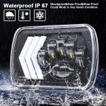 2 PCS 5X7 Zoll Car Modified Red Hintergrund LED Square Scheinwerfer für Jeep Wrangler – Bild 6