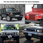 2 PCS 5X7 Zoll Car Modified Red Hintergrund LED Square Scheinwerfer für Jeep Wrangler – Bild 10