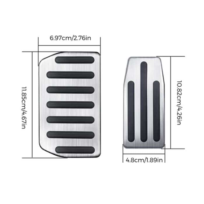 2-in-1-Auto-Anti-Rutsch-Pedale Fußbremsbelag-Abdeckungsset für Tesla Model S / X – Bild 4