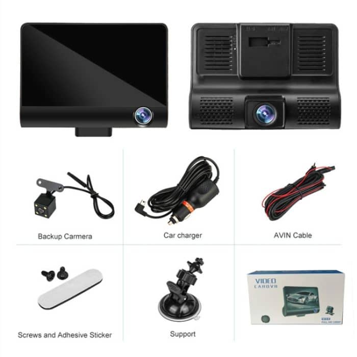 3 in 1 4 Zoll 170 Grad Weitwinkel Nachtsicht HD 1080P Video Auto DVR, Unterstützung Bewegungserkennung / G-Sensor – Bild 12