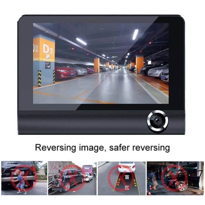 3 in 1 4 Zoll 170 Grad Weitwinkel Nachtsicht HD 1080P Video Auto DVR, Unterstützung Bewegungserkennung / G-Sensor – Bild 5
