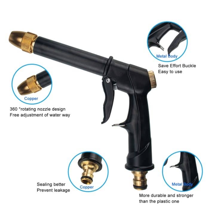 Tragbare Hochdruck-Wasserpistole für Auto/Haushalt, Gartenbewässerung, A2988, A2989 – Bild 4
