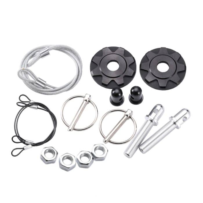 XH-6041 Auto Universal Motorhaubenschlossabdeckung aus modifizierter Aluminiumlegierung, XH-6041(Black), XH-6041(Blue), XH-6041(Red), XH-6041(Silver) – Bild 2