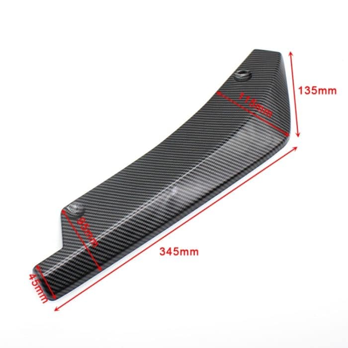 XH-6134 Carbon Textur Auto Universal Modified Heckspoiler Antikollisionsschutz Bar Strip Guard Aufkleber – Bild 5