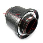 XH-UN005 Auto-Universal-modifizierter High-Flow-Pilzkopf-Ansaugfilter für 76-mm-Luftfilter, XH-UN005(Carbon Fiber Black), XH-UN005(Blue), XH-UN005(Red), XH-UN005(Silver) – Bild 3