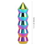 Universal Auto Bunte lange Kegelform Getriebe Kopfzahnrad Schaltknauf – Bild 3