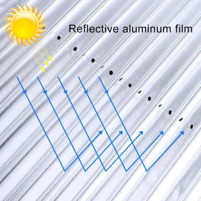 Auto Saugnäpfe Saugnäpfe Einziehbare Windschutzscheibe Sonnenschutz Block Sonnenschutz Abdeckung für Solar UV Protect, Größe: 65cm – Bild 5