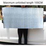 Auto Saugnapf Saugnäpfe Einziehbare Windschutzscheibe Sonnenschutz Block Sonnenschutz Abdeckung für Solar UV Protect, Größe: 70cm – Bild 9