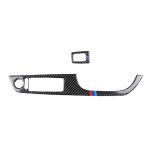 2 in 1 Dreifarbiger Kohlefaser-Auto-Rechtslenker-Verkleidungsaufkleber für BMW E92 2005-2012 – Bild 2