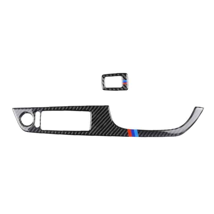 2 in 1 Dreifarbiger Kohlefaser-Auto-Rechtslenker-Verkleidungsaufkleber für BMW E92 2005-2012 – Bild 2