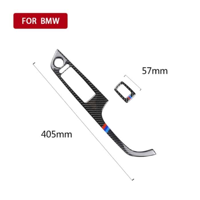 2 in 1 Dreifarbiger Kohlefaser-Auto-Rechtslenker-Verkleidungsaufkleber für BMW E92 2005-2012 – Bild 5