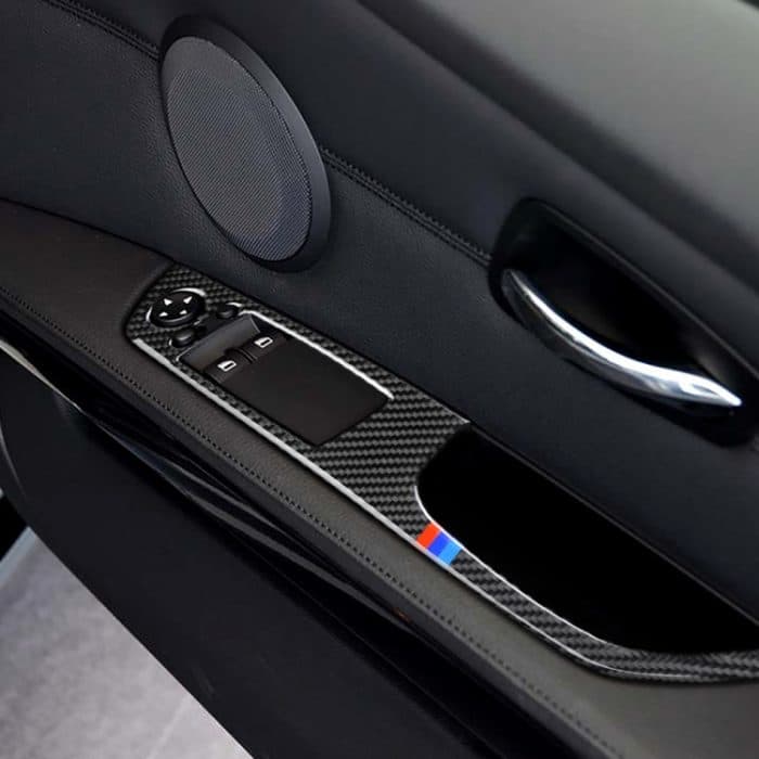 2 in 1 Dreifarbiger Kohlefaser-Auto-Rechtslenker-Verkleidungsaufkleber für BMW E92 2005-2012 – Bild 6