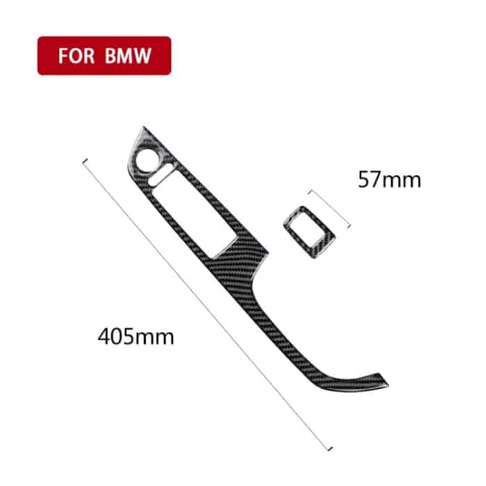2 in 1 Carbonfaser Auto rechts Fahrlift Verkleidung Aufkleber für BMW E92 2005-2012 – Bild 5