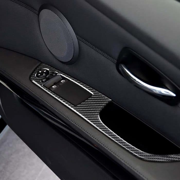 2 in 1 Carbonfaser Auto rechts Fahrlift Verkleidung Aufkleber für BMW E92 2005-2012 – Bild 6