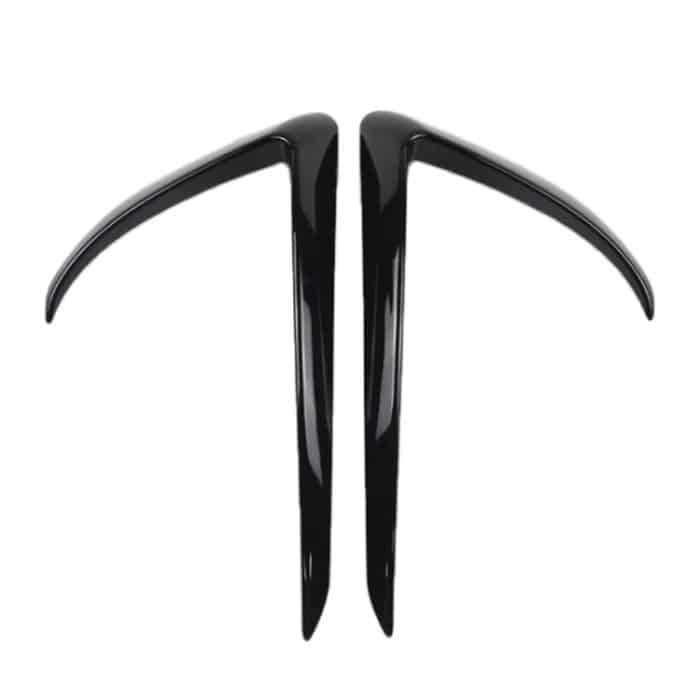 2 PCS Auto Lampe Augenbraue dekorative Aufkleber Nebelscheinwerfer Rahmen für Tesla Model 3, For Tesla Model 3(Black), For Tesla Model 3 – Bild 2