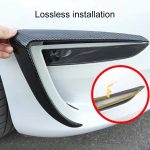 2 PCS Auto Lampe Augenbraue dekorative Aufkleber Nebelscheinwerfer Rahmen für Tesla Model 3, For Tesla Model 3(Black), For Tesla Model 3 – Bild 4