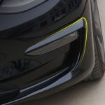 2 PCS Auto Lampe Augenbraue dekorative Aufkleber Nebelscheinwerfer Rahmen für Tesla Model 3, For Tesla Model 3(Black), For Tesla Model 3 – Bild 6