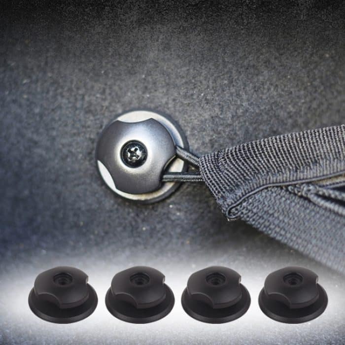 4 in 1 Auto Fahrzeug Kofferraumhalter Kleiderbügel Gepäcknetz hängen feste Haken – Bild 1