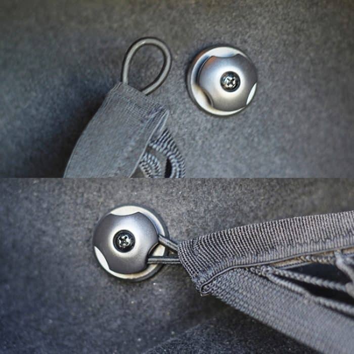 4 in 1 Auto Fahrzeug Kofferraumhalter Kleiderbügel Gepäcknetz hängen feste Haken – Bild 8