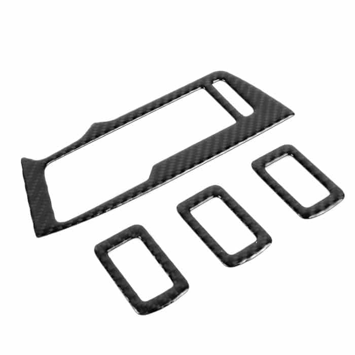 Auto Carbon Fiber Fenster Glasheber Panel dekorative Aufkleber für Volkswagen Tiguan L. – Bild 2