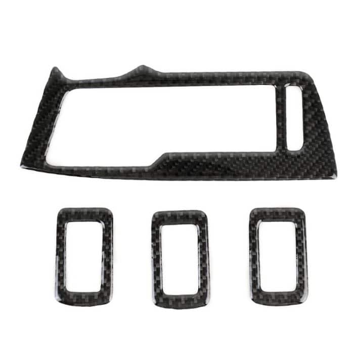 Auto Carbon Fiber Fenster Glasheber Panel dekorative Aufkleber für Volkswagen Tiguan L. – Bild 3