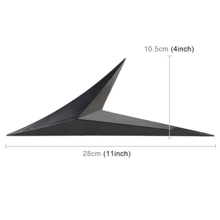 Modifizierter Fender Side Wing Aufkleber Blade Side Shark Gill Karosserie Dekorativer Aufkleber für Honda 10th Generation Civic, Bright Black – Bild 5