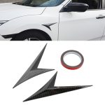 Modifizierter Fender Side Wing Aufkleber Blade Side Shark Gill Karosserie Dekorativer Aufkleber für Honda 10th Generation Civic, Carbon