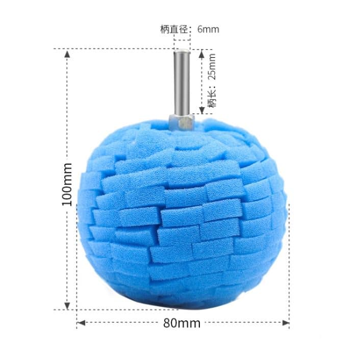 6 in 1 3 Zoll Auto Polierscheibe Set Rad Felge Polieren Wachsschwamm – Bild 4