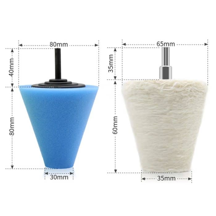 7 in 1 3 Zoll Auto Polierscheibe Set Rad Felge Polieren Wachsschwamm – Bild 3