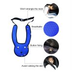 Auto-Kind-Kaninchen-Doppelschulter-Sicherheitsgurtversteller, Blue, Red – Bild 3