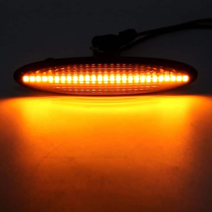 2 PCS DC12V / 5W Auto LED Dynamische Blinker Seitenlichter Fließendes Wasser Blinker Licht für Lexus, bernsteinfarbenes Licht, For Lexus (Black), For Lexus – Bild 6