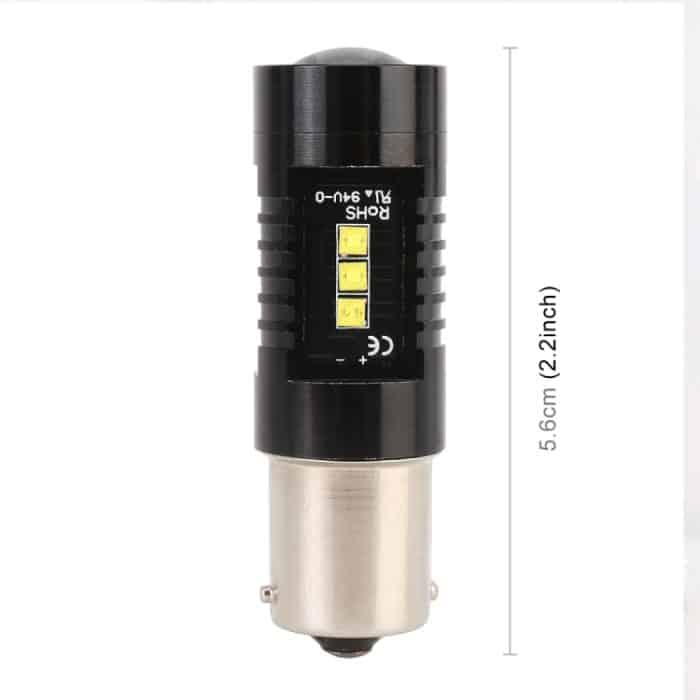 2 PCS 1156 / BA15S DC12V 4.3W 6000K 500LM Rückfahrscheinwerfer mit 12LEDs SMD-2525 – Bild 4