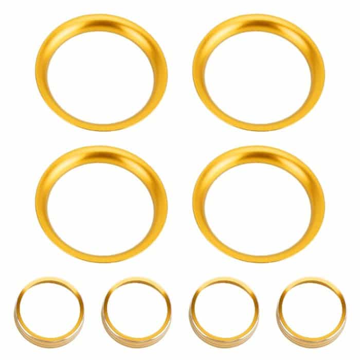 8-teiliges Auto-Aluminiumlegierungs-Klimaanlagenknopfgehäuse und -sockel für Honda XR-V, For Honda XR-V (Gold), For Honda XR-V (Purple), For Honda XR-V (Red), For Honda XR-V (Blue) – Bild 5