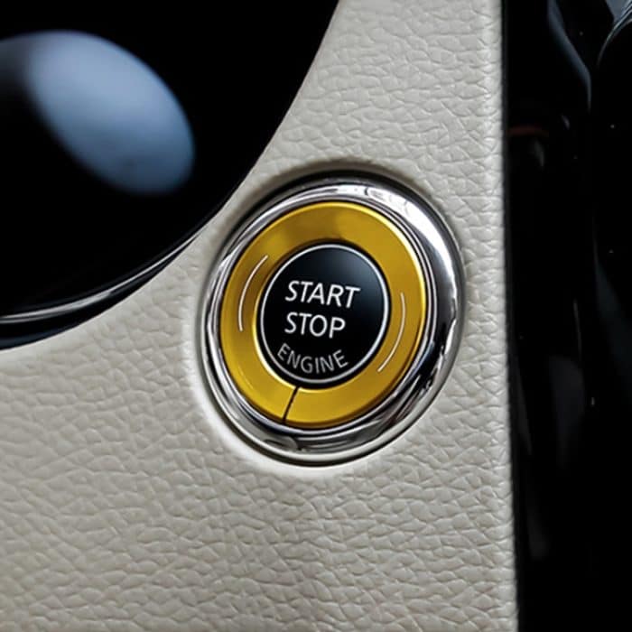 Auto Motor Start Key Push Button Ring Trim Metall Aufkleber Dekoration für Nissan X-TRAIL, For Nissan X-TRAIL – Bild 6