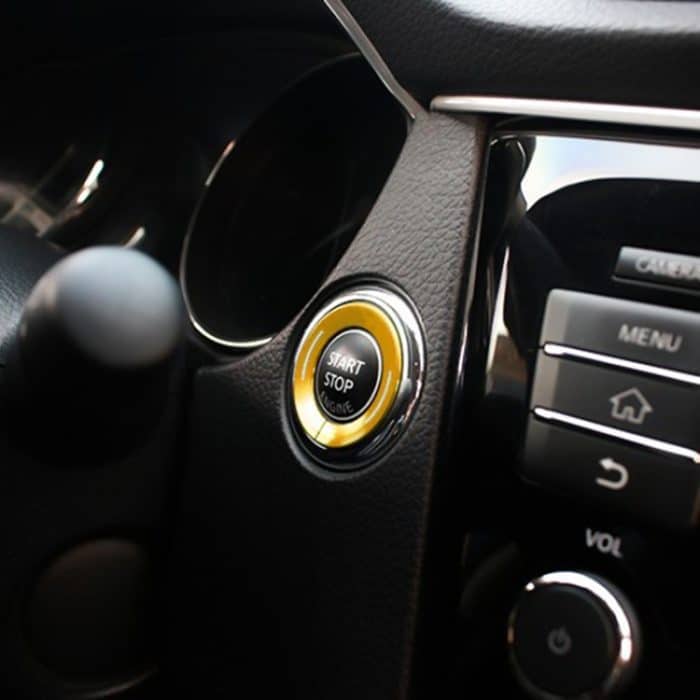 Auto Motor Start Key Push Button Ring Trim Metall Aufkleber Dekoration für Nissan X-TRAIL, For Nissan X-TRAIL – Bild 7