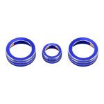 3-teiliges Auto-Metall-Klimaanlagenknopfgehäuse für Honda CR-V 2017, For Honda CR-V 2017 (Blue), For Honda CR-V 2017 (Red) – Bild 2