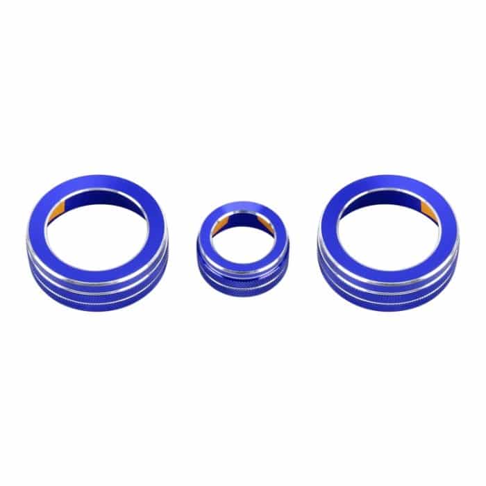 3-teiliges Auto-Metall-Klimaanlagenknopfgehäuse für Honda CR-V 2017, For Honda CR-V 2017 (Blue), For Honda CR-V 2017 (Red) – Bild 2