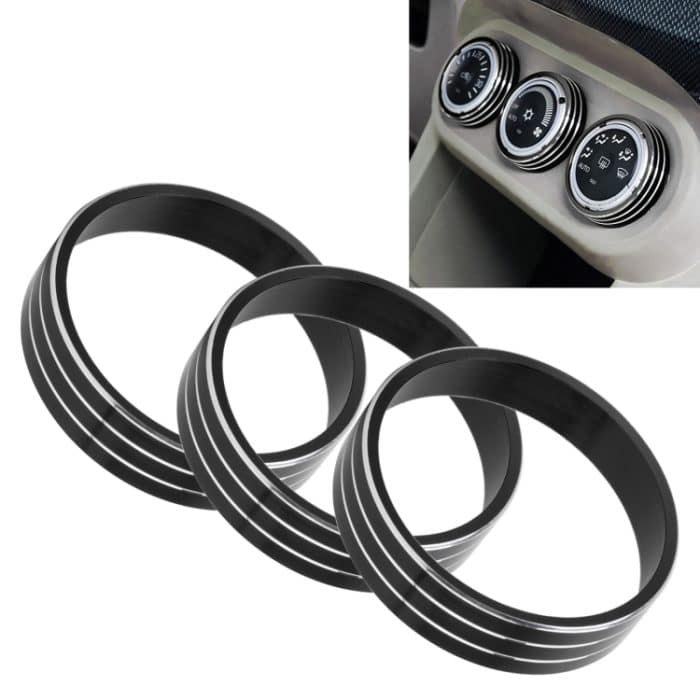 Auto-Metall-Klimaanlagenknopfgehäuse für Mitsubishi ASX, For Mitsubishi ASX (Black), For Mitsubishi ASX (Gold), For Mitsubishi ASX (Blue), For Mitsubishi ASX (Red), For Mitsubishi ASX (Silver) – Bild 1