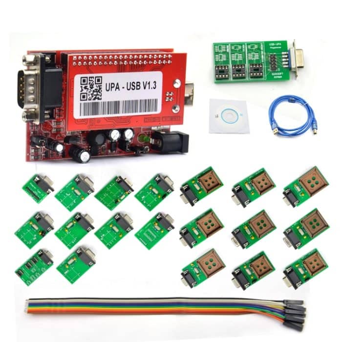 UPA V1.3 Auto USB Programmierer ECU Chip Tuning Eeprom Small Board Full Set – Bild 1